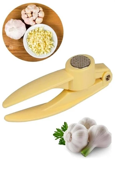 Pratik Kolay Yıkanabilir Sarımsak Ezme Aparatı Sarımsak Ezici Pres - Resim 5