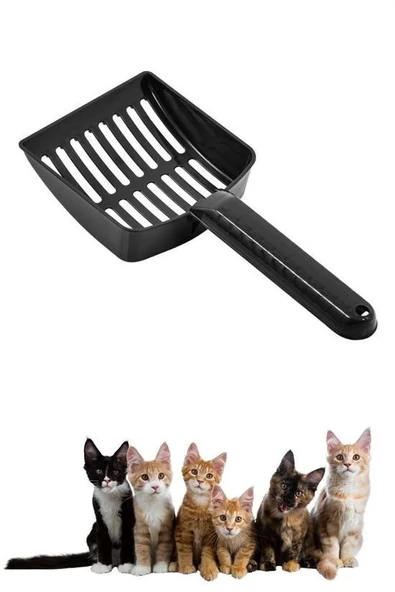 Plastik Evcil Hayvan Kedi Kumu Temizleme Eleme Küreği - Resim 4