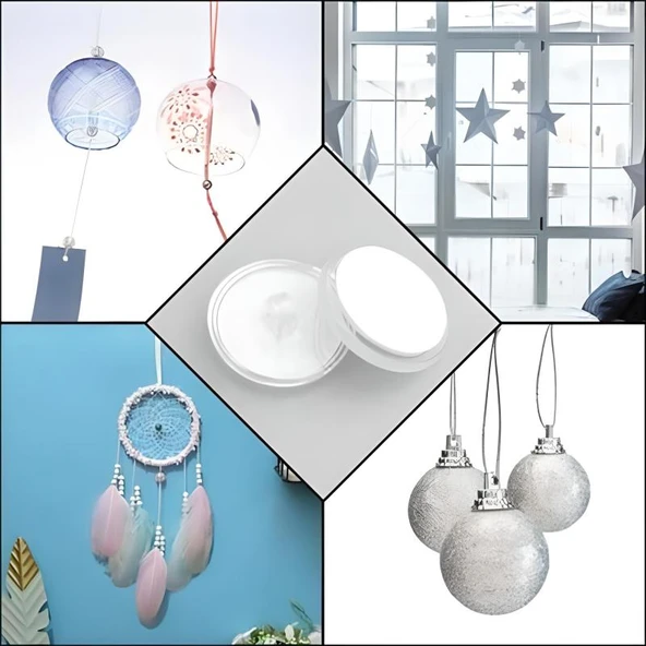 20 Adet Şeffaf Yuvarlak 3 Cm Çaplı Güçlü Disk Yapışkanlar - Resim 3