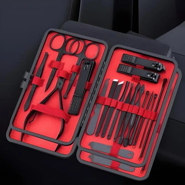 18 Parça Çanta Tipi Manikür Pedikür Tırnak Bakım Seti