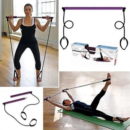 BUFFER® Jimnastik Çubuğu Plates Barı Taşınabilir Spor Ve Egzersiz Aleti - Resim 3