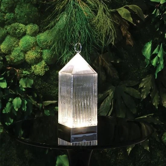 BUFFER® Fener Model USB Şarjlı Dokunmatik 3 Farklı Işık Modlu Masa Üstü Kristal Akrilik Lamba Led ürün görseli 1