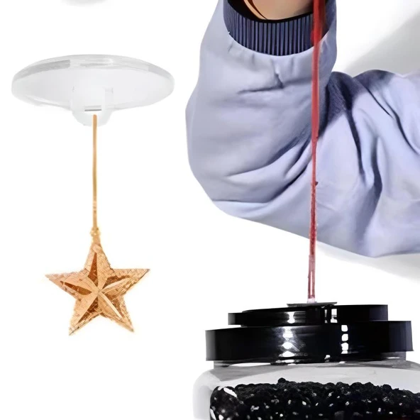 20 Adet Şeffaf Yuvarlak 3 Cm Çaplı Güçlü Disk Yapışkanlar - Resim 2