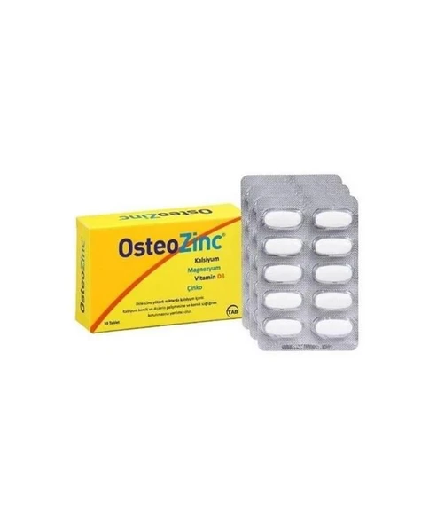 Osteozinc Kaisiyum Magnezyum Çinko D Vitamini 30 Tablet - 1