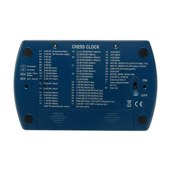 Dijital Satranç & Tavla Oyun Saati – Ayarlanabilir Kronometre, Taşınabilir, Dayanıklı - Resim 5
