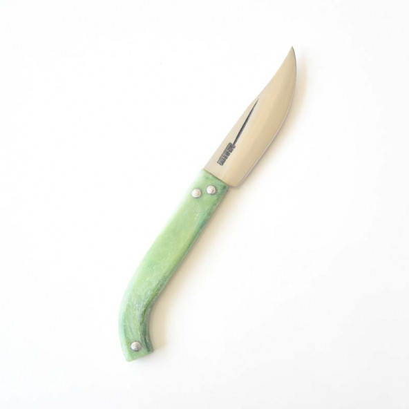 Tapan Av & Çoban Bıçağı 21 cm Paslanmaz Yeşil Beyaz El Yapımı