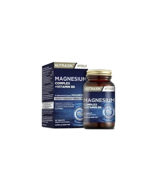 Nutraxin Magnezyum Complex Vitamin B6 60 Tablet 250 Mg - 1