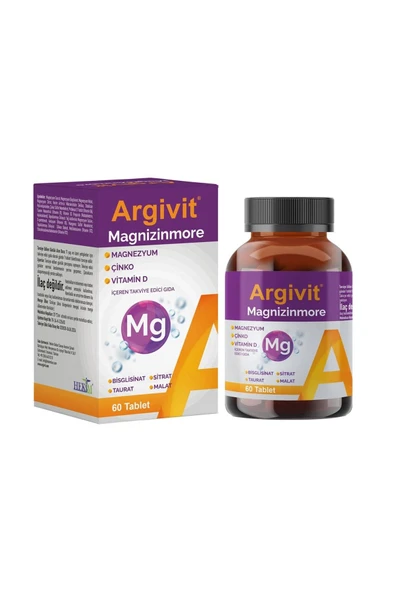 Argivit Magnizinmore 60 Tablet ürün görseli