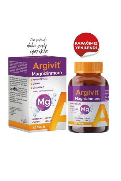 Argivit Magnizinmore 60 Tablet - Resim 2