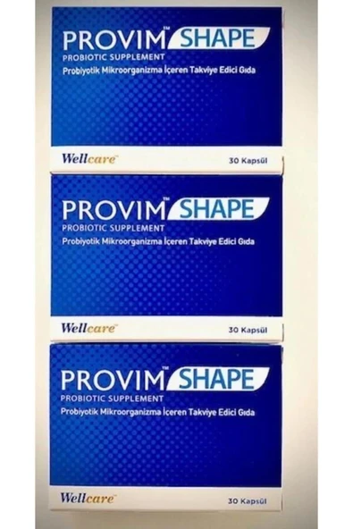Wellcare Provim Shape Probiyotik 30 Kapsül 3 Adet ürün görseli
