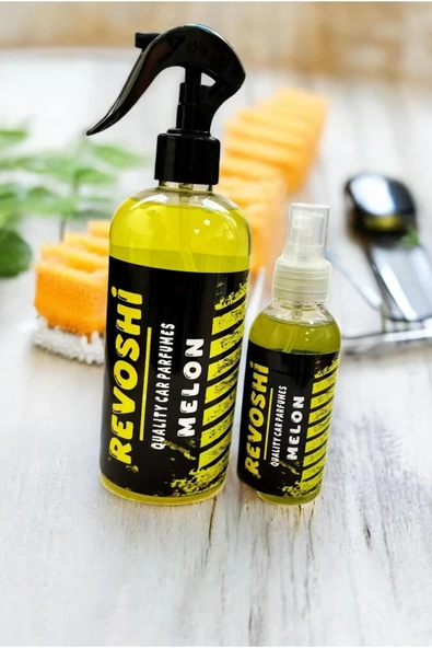 REVOSHİ 500ml Kavun + 150 ml Kavun Sprey Araç Koku SETİ