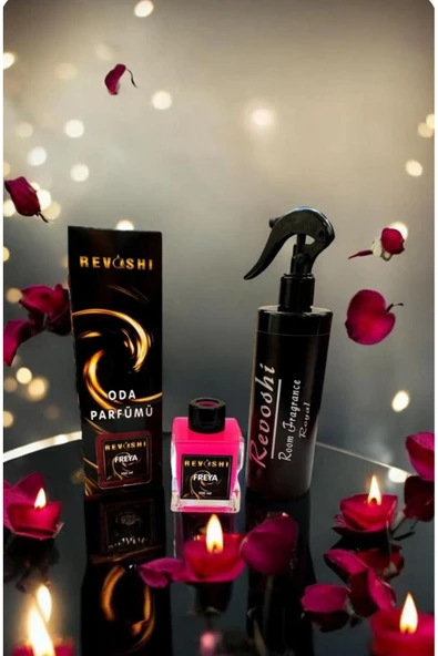 REVOSHİ FREYA Oda Kokusu Seti 100 ml Çubuklu Oda Kokusu + 400 ml Oda Spreyi