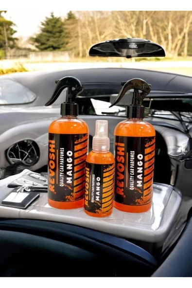 REVOSHİ 2 Adet 500ml Mango + 150 ml Mango Sprey Araç Koku SETİ