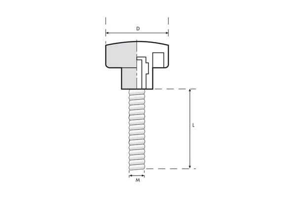 Kelebek Sap Erkek 63x38 mm M10 - Resim 2