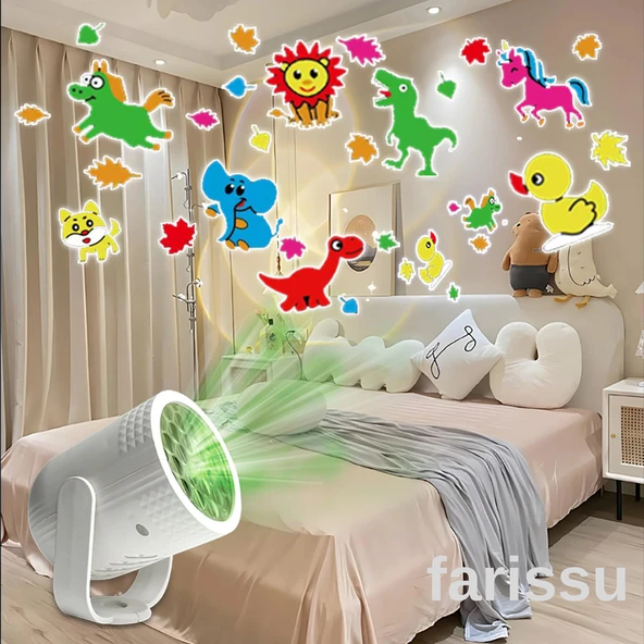 Çocuk Odası ve Parti Projeksiyon Lambası: Canlı ve Eğlenceli Görseller - 4