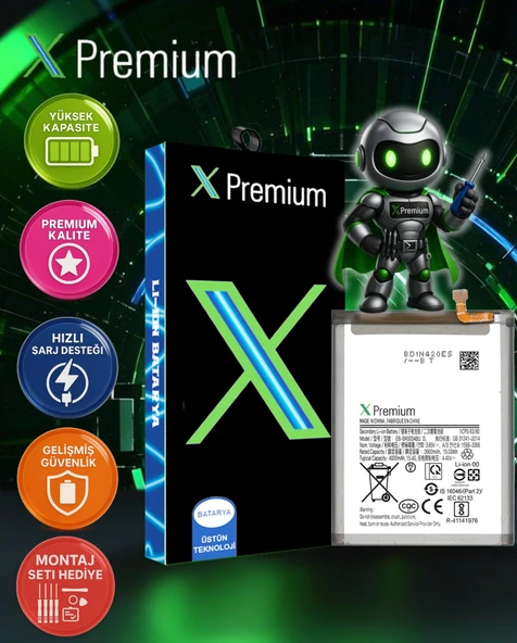 Xpremium Samsung A30 SM-A305 Batarya Pil Süper Yüksek Kalite 4000 mAh - 1