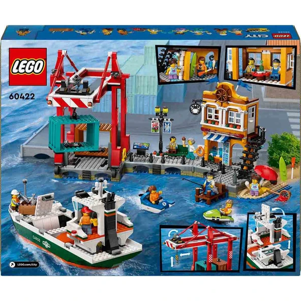 Lego 60422 City Yük Gemili Liman - Resim 4