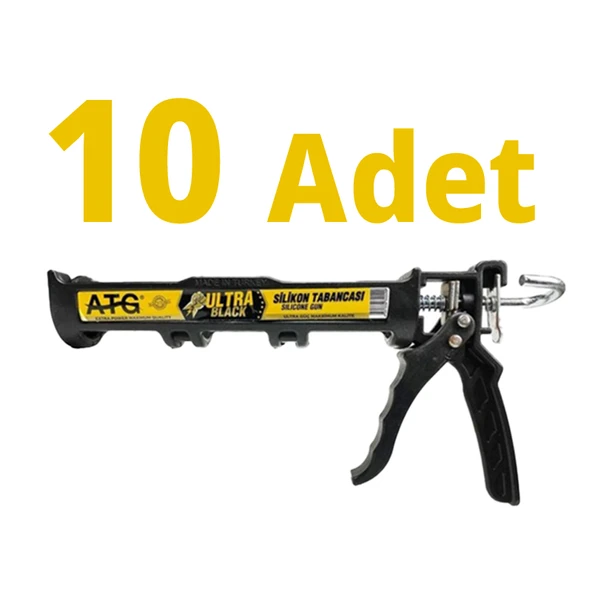 10 ADET - Ultra Black Silikon Tabancası Atg - 1