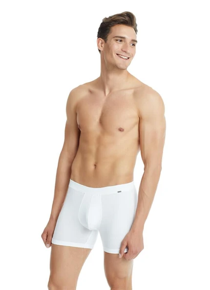 Blackspade 9313 Beyaz Silver Modal Uzun Erkek Boxer - Resim 2