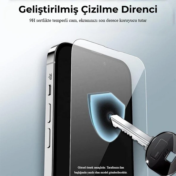 iPhone 11 Pro Uyumlu 9H Temperli Kırılmaz Ekran Koruyucu Cam(3 Adet) - 3
