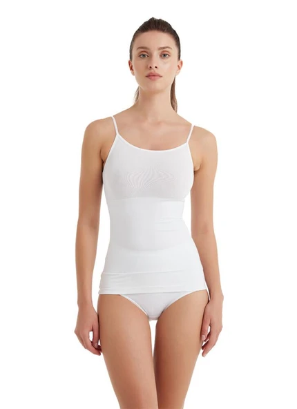 Blackspade 1481 Beyaz Modal Kadın Atlet Korse - Resim 2