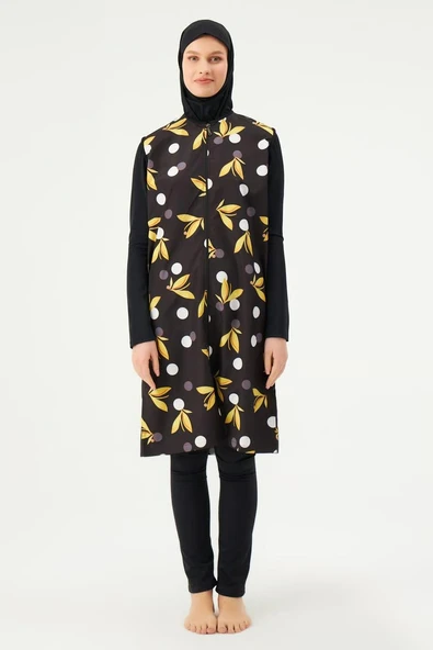 Eros 1749 Siyah Tam Tesettür Mayo Takımı - 3
