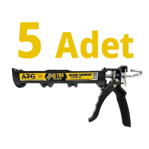 5 ADET - Ultra Black Silikon Tabancası Atg - 1