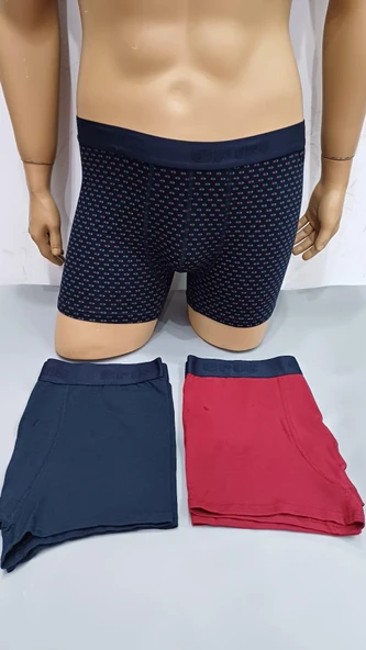 Eros 125 3'Lü Paket Likralı Erkek Boxer ürün görseli 1