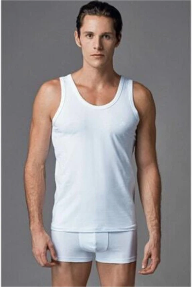 Eros 120 3'Lü Paket Beyaz Likralı Erkek Boxer ürün görseli 1