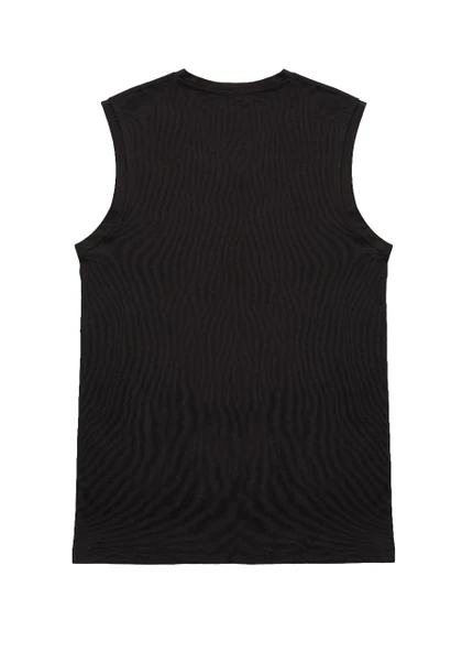 Eros 031 2'Li Paket Siyah Süprem V Yaka Sıfır Kol Erkek Atlet - Resim 2