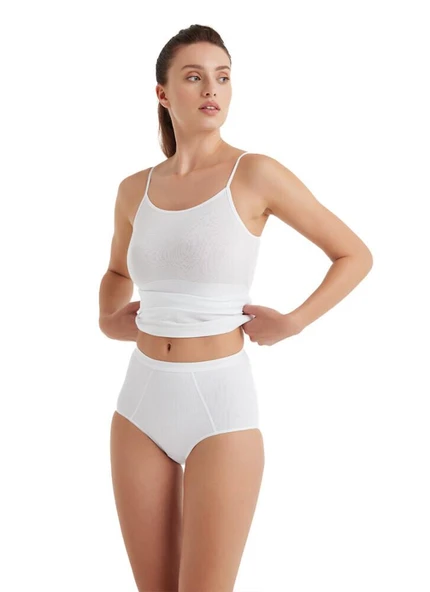 Blackspade 1325 Beyaz Pamuk Modal Kadın Külot Korse ürün görseli 1