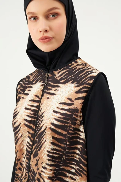 Eros 1751 Siyah Tam Tesettür Mayo Takımı - Resim 2