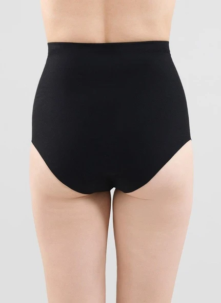 Blackspade 1476 Siyah Pamuk Modal Lazer Kesim Kadın Külot Korse - Resim 2