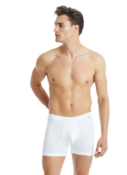 Blackspade 9313 Beyaz Silver Modal Uzun Erkek Boxer ürün görseli