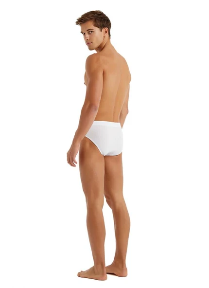 Blackspade 9625 2'Li Paket Beyaz Pamuklu Erkek Slip - Resim 3
