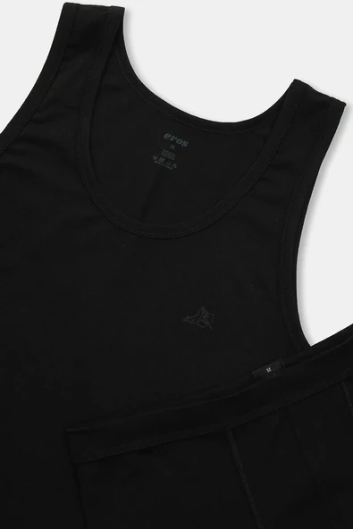 Eros 104 Siyah Modal Kutulu Erkek Atlet Boxer Çeyiz Takımı ürün görseli 1