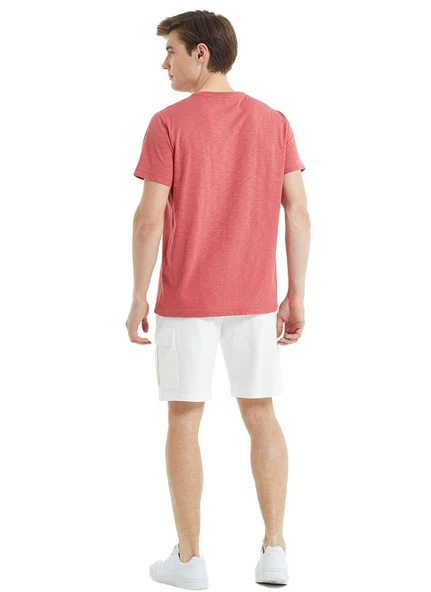 Blackspade 30855 Şarap Rengi Pamuklu Yuvarlak Yaka Kısa Kollu Erkek T-Shirt - 2