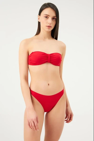 Eros 2503 Kırmızı Straplez Bikini Üstü ürün görseli