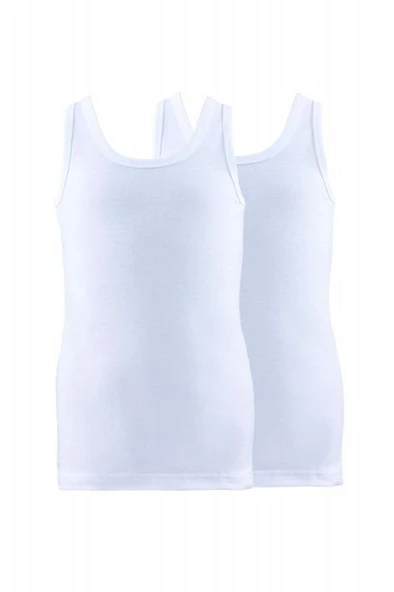 Blackspade 9396 2'Li Paket Beyaz Pamuklu Erkek Çocuk Atlet ürün görseli