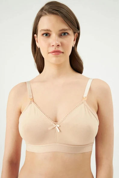 Eros 500 Ten Pamuklu Balensiz Emzirme Sütyeni - Resim 2