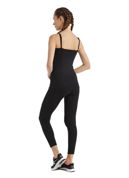 Blackspade 1261 Siyah Termal İp Askılı Kadın Atlet - Resim 2