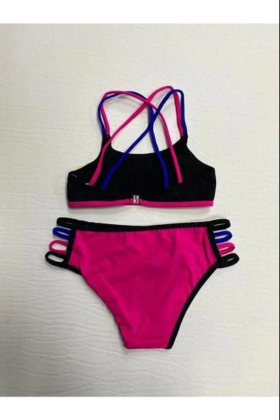 Eros 1829 Siyah Kız Çocuk Bikini Takım - Resim 2