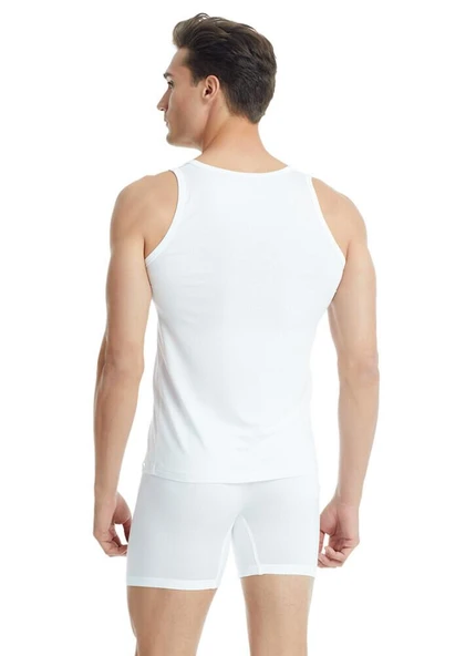 Blackspade 9305 Beyaz Silver Modal Erkek Atlet - Resim 6