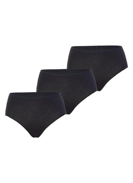 Blackspade 1577 Siyah 3'Lü Paket Pamuklu Yüksek Bel Külot ürün görseli 1