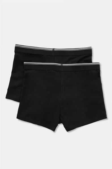 Eros 008 2'Li Paket Siyah Likralı Erkek Boxer - 3