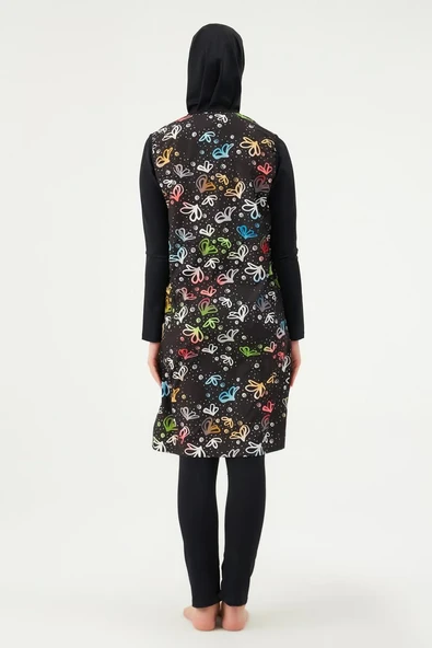 Eros 1754 Siyah Tam Tesettür Mayo Takımı - Resim 4