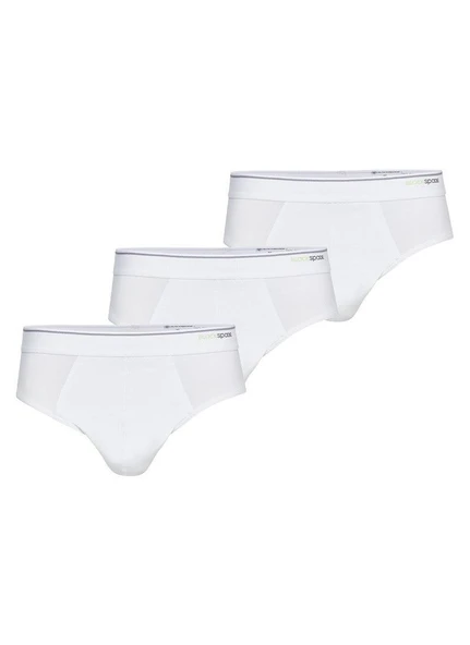 Blackspade 9672 3'Lü Paket Beyaz Likralı Erkek Slip ürün görseli 1