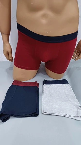 Eros 121 3'Lü Paket Likralı Erkek Boxer ürün görseli 1
