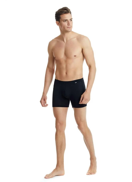 Blackspade 9313 Siyah Silver Modal Uzun Erkek Boxer - Resim 3