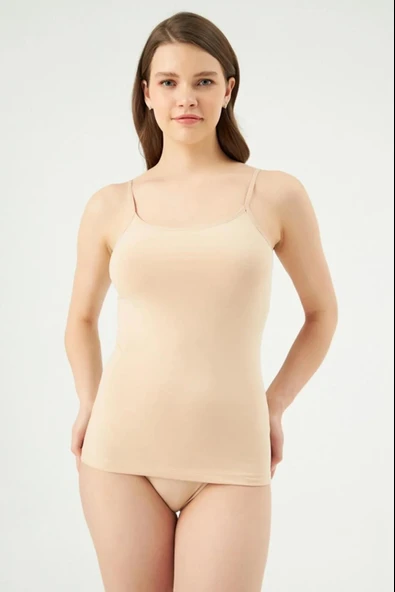 Eros 600 Ten 2'Li Paket Likralı Ayarlanabilir İp Askılı Kadın Atlet ürün görseli 1